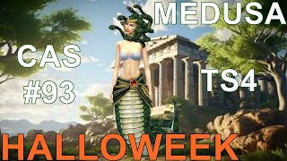 Halloweek Medusa  The Sims 4  TS4 CAS 93 [upl. by Jelle]