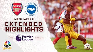 Arsenal v Brighton  PREMIER LEAGUE HIGHLIGHTS  8312024  NBC Sports [upl. by Ahsienar235]