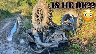 ACCIDENT ATV Flip amp CRASH [upl. by Aeduj115]