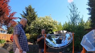 Andy Lenss Solar Cooking and Water Pasteurizing with Available Materials [upl. by Ennaxxor]