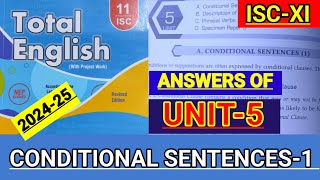 ISCXI  Total English solution 202425  Answers of unit5  Solutions of Conditional sentences1🔥 [upl. by Chapell]