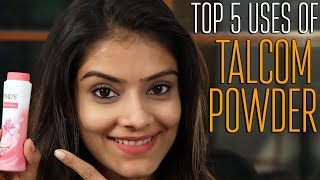 Top 5 Uses Of Talcum Powder  Home Remedies  Uses of Talcum Powder  Foxy Makeup Tutorial Videos [upl. by Yelsnit954]