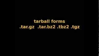 Tarball make and Install Linux targz tgz tarbz2 tbz2 [upl. by Tome]