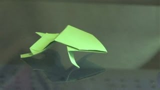 How to Make an Origami Bouncing Frog  Origami Ideas [upl. by Arotahs]