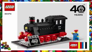 LEGO instructions  Promotional  40370  Steam Engine [upl. by Margit962]