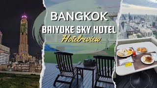 Baiyoke Sky Hotel Bangkok SpaceZone Zimmer Hotelreview 🏨 Frühstück auf dem Balkon in der 81Etage☕ [upl. by Eraste]