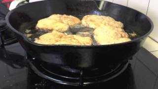 How To Make Crispy Fried Pork Chops Breakfast  Cast Iron Cooking [upl. by Sulihpoeht949]