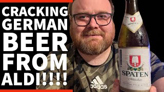 Spaten Münchner Hell MünchenPremium Lager 52ABVGerman Beer Review aldifinds [upl. by Eiuqnom]