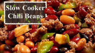 Slow Cooker Chili With Beans  An Easy Recipe With BIG Taste [upl. by Etnoved]