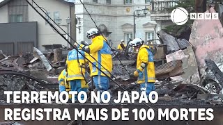 Número de mortos sobe para 126 após terremoto no Japão [upl. by Lalo]