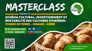 Masterclass Session2  Culture d’Igname Pomme de Terre et Niébé [upl. by Sternick]