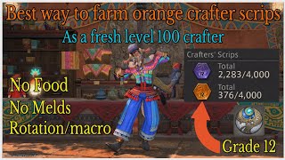 How to farm orange crafter scrips with no melds [upl. by Etnomaj]