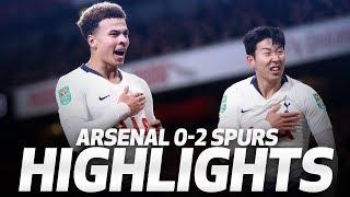 HIGHLIGHTS  ARSENAL 02 SPURS Carabao Cup quarterfinal [upl. by Edelsten637]