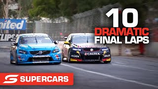 10 dramatic last lap battles from the past decade  Supercars 2022 [upl. by Yleme893]