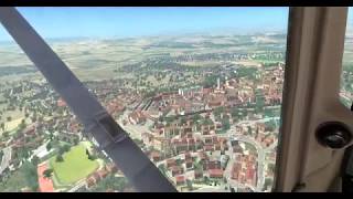 XP11  Cessna C172 VFR Flight From Ancona To Perugia  HD  4K [upl. by Ecirrehs]