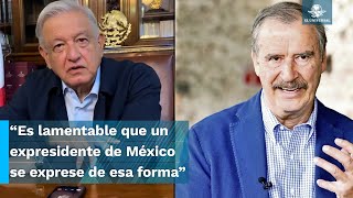 “Buitres mentirosos viles” AMLO estalla contra Fox y Calderón por críticas [upl. by Erlene]