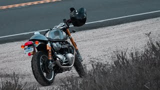 Open Throttle Canyon Ride  Triumph Thruxton 1200 R [upl. by Leoy]