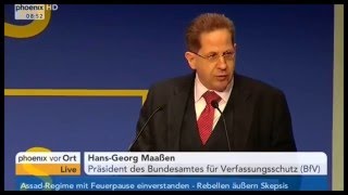 Rede von BfVPräsident Maaßen beim Polizeikongress zu Gefahren der irregulären Migration [upl. by Layne302]