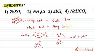 Which of thef following salts undergo anionic hydrolysis [upl. by Eiwoh]