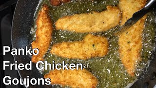 How to make Panko Fried Chicken Goujons  TheRecipeConnoisseur [upl. by Ecneret]