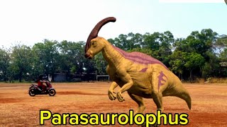 Jurassic world evolutionParasaurolophus 73 million years ago10 meters and 35 tons [upl. by Ahsatniuq]