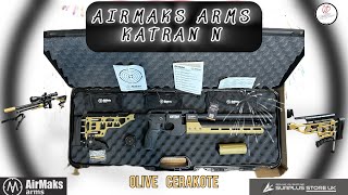 Airmaks Arms KATRAN N 177 Olive Cerakote  OVERVIEW sports airgun [upl. by Areema]