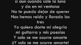 Y solo se me ocurre amarte  Alejandro Sanz [upl. by Wright]