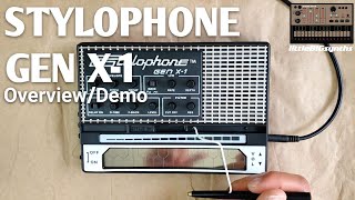 Stylophone Gen X1  Portable Analog Synth  Overview  Demo [upl. by Anaeerb]