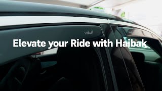 ELEVATE YOUR RIDE WITH HAIBAK PREMIUM CAR WIND DEFLECTORS 4K winddeflectors diy [upl. by Maxentia]