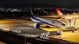 大阪 伊丹空港 展望デッキからの夜景 Osaka Itami Airport Twilight amp Night Japan [upl. by Grogan902]