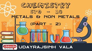 STD10  CHEMISTRY  CH3 METALS AND NONMETALS  PART2  GUJARATI MEDIUM [upl. by Ylicic]