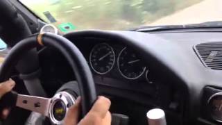 BMW M50 Holset HX35 14psi 3th4th5th onboard ECUMASTER EMU [upl. by Adnohsal]