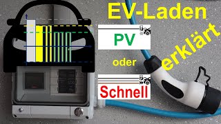 Wallbox mit PhotovoltaikÜberschuss und SchnellLaden Phasenumschaltung Lastmanagement KNX [upl. by Copp826]