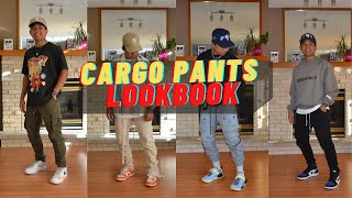 CARGO PANTS LOOKBOOK  HOW TO STYLE  4 WAYS TO STYLE  MENS FASHION  OUTFIT IDEAS [upl. by Reine]