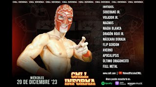 CMLL INFORMA DEL 20 DE DICIEMBRE DE 2023 LA VOZ OFICIAL DEL CONSEJO MUNDIAL DE LUCHA LIBRE [upl. by Otilrac]