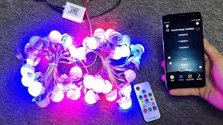 12V Digital Music Christmas Individually Addressable Diffused Dot Matrix LED Colorful Pixel String [upl. by Moynahan720]