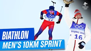 Biathlon  Mens 10km Sprint  Full Replay  Beijing2022 [upl. by Claudette]