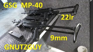 GSG MP40 9mm vs 22lr Comparison amp disassembly [upl. by Nylegna]