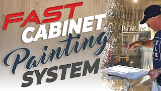 FAST Cabinet Painting AMAZING Drying and Spraying System [upl. by Elconin]