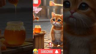 Love Honey  Honey cat 🙀❤️🥀🍯trending funny catvideos cat catcartoon cute shorts [upl. by Jadda]