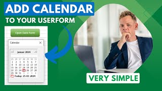 Excel Automation Mastery Adding a Calendar to Userform in VBA [upl. by Neevan]