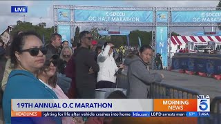 19th annual Orange County Marathon kicks off [upl. by Donelle893]