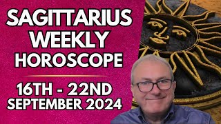 Sagittarius Horoscope  Weekly Astrology 16th to 22nd September 2024 [upl. by Sinai556]