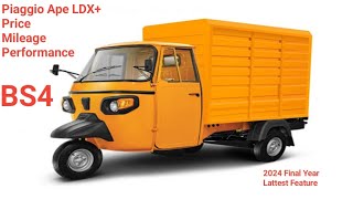 Piaggio Ape Classic LDX 6fit Diesel after 3 month reviewBS42024 Upgrade version [upl. by Nohs]