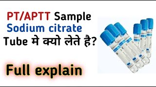 Aptt test  Pt inr aptt test  sodium citrate [upl. by Eitak]