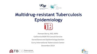 Multidrugresistant Tuberculosis Epidemiology  Pennan Barry MD MPH [upl. by Araminta]