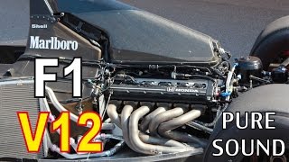 F1 V12 Start Engine Sound Compilation HONDA FERRARI LOTUS [upl. by Spiers]