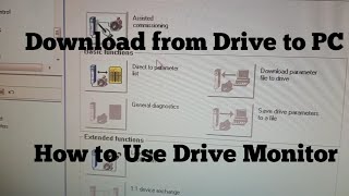 Parameters download from Drive to PC  How to use Simovert drive and Drive Monitor [upl. by Airogerg]