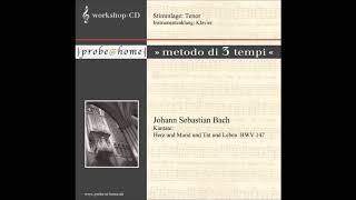 Herz und Mund und Tat und Leben  BWV 147  Bach JS  Tenore  Tenor  T3 [upl. by Flanna]