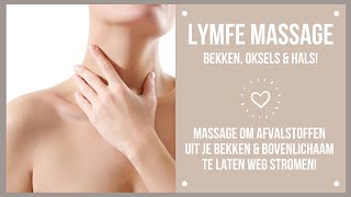 lymfe massage  masseer afvalstoffen uit liezen borstkast amp nek [upl. by Uwton896]